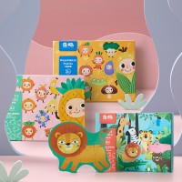 Wooden children's education flat map big wooden puzzle baby toddler early education toy boy girl 2-4 years old