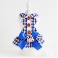Petstyle spring and summer new strawberry buckle rabbit rabbit skirt big bow dress dog clothes cat