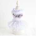 Petstyle Spring and Summer New Color Ball Bow Polka Dot Dress Dress Dog Clothes Cat Skirt