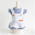 Petstyle spring and summer new simple cotton yarn maid skirt dress dog clothes cat skirt