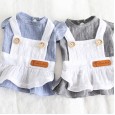 Petstyle spring and summer new simple cotton yarn maid skirt dress dog clothes cat skirt