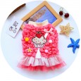 Petstyle autumn and winter new thickened sweetheart cake velvet cotton skirt Teddy pet clothes dog clothing