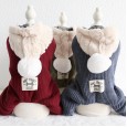Petstyle autumn and winter new style Dalian hat pit four-legged clothes pet clothes dog clothing