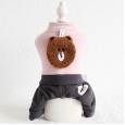 Petstyle autumn and winter new big bear head four-legged clothes pet clothes dog clothing