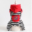 Petstyle autumn and winter new POW striped four-legged clothes pet clothes dog clothing