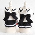 Petstyle autumn and winter new black and white student couple clothes pet clothes dog clothing