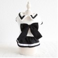 Petstyle autumn and winter new black and white student couple clothes pet clothes dog clothing
