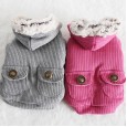 Petstyle autumn and winter new pit strip double-pocket fleece coat pet clothes dog clothing