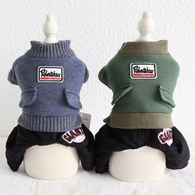 Petstyle autumn and winter new baseball sports four-legged clothes pet clothes dog clothing