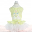 Spring and summer new collection swan camisole swan embroidery skirt dog clothes pet dress temperament cat cat