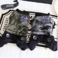 petstyle winter banner camouflage four-legged pet dog handsome thick warm cotton one-piece denim