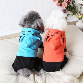Petstyle autumn and winter beard cat four-legged clothes pet clothes dog clothing jumpsuit body dog