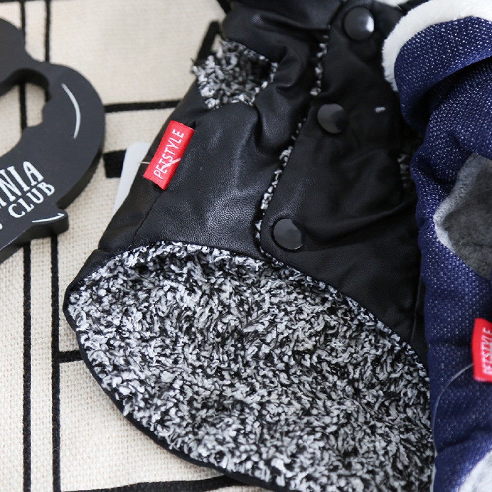Petstyle autumn and winter navy style patch vest pet clothes dog clothing coat windbreaker