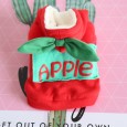 Petstyle autumn and winter fruit patch sweater pet clothes dog clothing thick quilted cat clothing