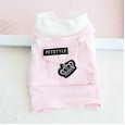 Petstyle autumn and winter crown student skirt pet Korean college style dog bib cat cat cotton coat