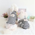 Petstyle autumn and winter new striped home service home service pet clothes dog clothes couple clothes