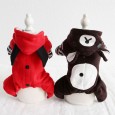 Autumn and winter 4-legged bear devil four-legged clothes pet clothes dog clothing jumpsuit