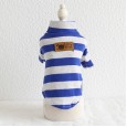 Petstyle autumn and winter new seven-color wide stripe bottoming shirt pet casual clothes puppy dog cat