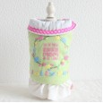 Autumn and winter clothing color garden cotton skirt thick warm pet clothes dog clothing