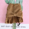 Petstyle autumn and winter new clothes retro skirt pet skirt corduroy bib