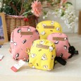 Petstyle bullfighting small fresh backpack cartoon dog backpack out bag pet traction rope school bag