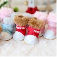 Petstyle autumn and winter embroidered warm boots non-slip wear-resistant shoes pet shoes dog shoes