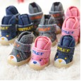 Dog shoes autumn and winter cotton shoes cute bear cowboy shoes Teddy VIP warm non-slip dog cotton shoes pet