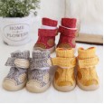 Petstyle spring and autumn style beef tendon cotton and linen breathable shoes non-slip wear-resistant shoes pet shoes beef tendon bottom dog shoes