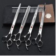 8.0 Inch Set Colorful 4 Pet Scissors Trimming Scissors Custom Straight Cut Curved Scissors Scissors Pet Trimming Set
