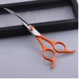 Pet grooming trimming scissors set straight cut warp shear bending tooth cutting pet shear set