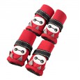 Puppy shoes can't fall off Teddy shoes, a set of 4 small dog feet, waterproof soft bottom pet shoes, rain shoes, summer
