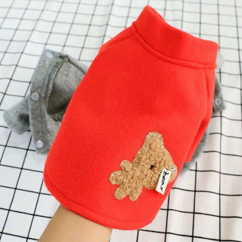 Teddy clothes autumn and winter woolen coat pet dog clothing cat clothes Pomeranian bear Yorkshire clothes