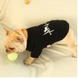 Pet dog clothes ECG method round neck shirt fat dog myna bully Kokogi clothes