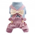 Pet clothes autumn and winter new teddy bear bear puppies cat little fairy bloomers bow cute suspenders