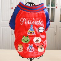 Schnauzer clothes autumn and winter handsome cotton clothes embroidery jacket teddy bear clothes party animal jacket