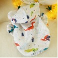 Pet dog clothes Teddy Bomei small dog milk dog summer light and cute graffiti small smock pet clothing