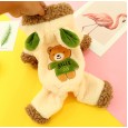 Puppy dog clothes pet clothing cat Teddy bear Xiongxi highland autumn and winter four feet thick warm warm bear cashmere sweater