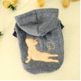 Law fighting fat dog pet dog clothes fart little law fighting sweater autumn and winter new plus velvet starling bully dog costume