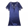 Yao Ting explosion models silk ladies pajamas summer sexy short-sleeved nightdress female summer SQ1021