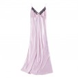 Yaoting explosion silk pajamas ladies summer long sexy suspenders nightdress home service CQ11