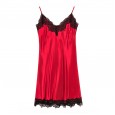 Pajamas silk ladies summer nightdress lace sexy suspenders nightdress home service DQ1196
