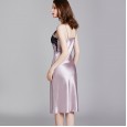 Yaoting pajamas women spring and summer silk thin section sexy V-neck strap nightdress women summer mid-length skirt home service 1675