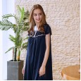 Yaoting explosion silk loose nightdress ladies summer comfortable pajamas home service SQ858