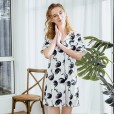 Yaoting small fresh silk ladies pajamas spring and summer sexy nightdress pajamas home service SQ1210