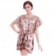 Butterfly silk night skirt skirt ladies summer short sexy silk night skirt home service