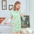 Yaoting explosion models small fresh silk ladies pajamas spring and summer nightdress pajamas home service SQ1157