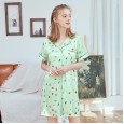 Yaoting explosion models small fresh silk ladies pajamas spring and summer nightdress pajamas home service SQ1157
