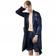 Yaoting explosion silk pajamas summer men's shorts nightgown home service two-piece suit TZ658 / WP893