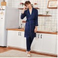 Yaoting silk men's spring and summer long-sleeved trousers home service suit WP1055