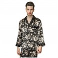 Yaoting silk pajamas men's spring long-sleeved trousers home service suit TZ778